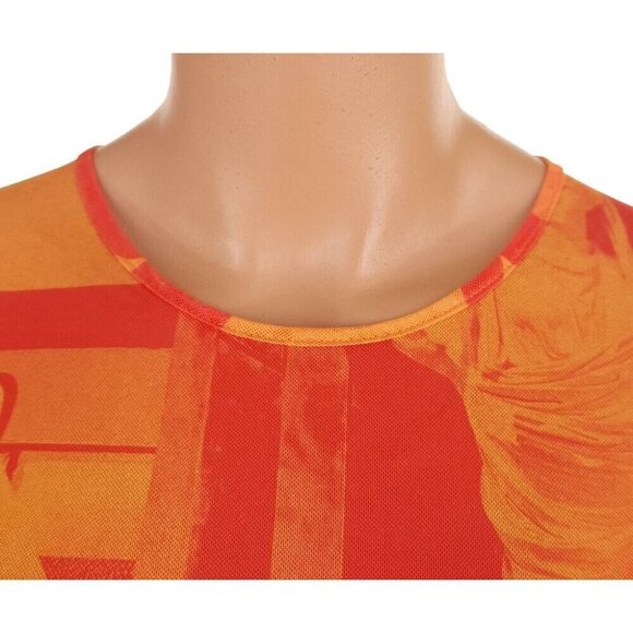 Miaou Recycled Polyester T-shirt Plus Size 2XL Womens Stone Orange $100 - Picture 4 of 13